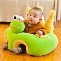 Kūdikių pliušinės sofos užvalkalas vaikams padėties koregavimo sėdynės ankstyvojo ugdymo padėjėjas frog