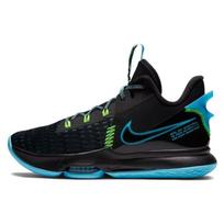 Nike LeBron Witness 5 EP Juodi Šviesiai Mėlyni Fury Unisex Sportbačiai Žalias-Strike Mėlynas-Pulse CQ9381-004 42.5