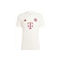 Adidas FC Bayern 23/24 trečiasis marškinėlis Gėlių raštas Apvalus kaklas Trumpomis rankovėmis Vyriški viršutiniai drabužiai Han-Jade-White HR3725 S
