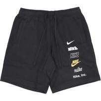 Nike raidžių rašto raišteliu tiesaus kirpimo šortai vyrams Juodi FB8831-010 S black