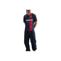 Nike Total 90 Paris Saint-Germain V formos iškirptės megztukas trumpomis rankovėmis futbolo marškinėliai Vyriški viršutiniai drabužiai IF9578-410 2XL