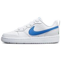 Nike Court Borough Low 2 GS Balti Photo Blue Vaikų sportbačiai Pure-Platinum Stadium-Green BQ5448-123 35.5