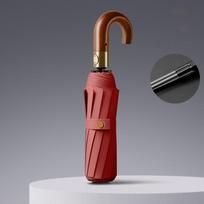 125CM skėtis nuo saulės verslui automatinis iš tvirtos medienos lenktas kotas didelis sulankstomas skėtis vyriškas didesnis skėtis individualus logotipas manufa