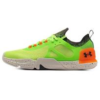 Under Armour TriBase Reign 3 Keisti Lime Vyriški sportbačiai Green Blaze-Orange 3025080-301 41