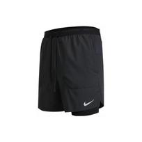Nike Dri-Fit kvėpuojantys greitai džiūstantys bėgimo treniruočių laisvalaikio šortai vyrams Juodi DM4760-010 S