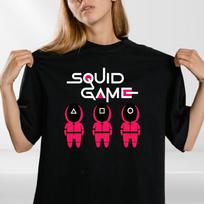 NAJI Marškinėliai „Squid Game“ Įkvėpti TV serialo Kalėdos Korėjietiški Žaidimai Vyrams Vaikams Marškinėliai Viršus 2XL