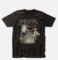 Pierce The Veil Savanaudiškos Mašinos Juodi Trumpomis Rankovėmis Medvilniniai Marškinėliai Unisex JUODI 2XL