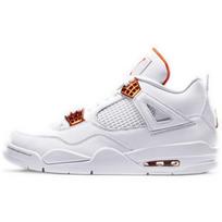 Air Jordan 4 Retro 'Orange Metallic' Jordan CT8527-118 44 white