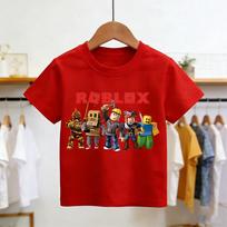 Roblox marškinėliai Vasaros mada Trumpomis rankovėmis Viršutinė dalis Marškinėliai Berniukams ir mergaitėms Viršutinės dalys Vasaros žaidimų gatvės stiliaus Balti vaikų marškinėliai 110