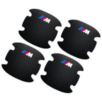 4 vnt. anglies pluošto automobilio durų rankenų apsaugos lipdukas emblema priedai BMW 3 4 5 7 serijos GT X1 X3 X4 X5 X6 F15 F16 F18 F10