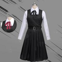 Mitaka Asa Cosplay kostiumas Anime Grandininis pjūklas Vyras Cosplay Juoda Uniforma Plisuotas sijonas War Demon Cosplay Japoniška mokyklinė uniforma XXXL