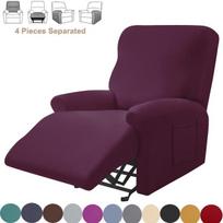 Dalijamas recliner sofos užvalkalas Elastingas spandeksas recliner kėdės užvalkalas Baldų apsauga Vienspalvis Relax Lazy Boy fotelio užvalkalas