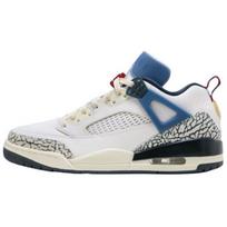 Air Jordan Spizike Low Motion Pack Vyriški Sportbačiai Kreminės Baltos Spalvos, Karinio Jūrinio Laivyno Mėlynumo HM3712-164 47.5