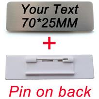 7*2.5CM Graviruota Jūsų Logotipo Teksto Plokštelė Individualizuotas Ženklelis Personalizuota Segė Magnetas ID Durų Sienos Pašto Dėžutės Vardo Etiketė Send name to seller