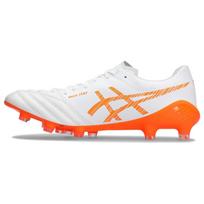 Asics Ds Light X-Fly 5 Dirbtinės dangos Hg (Guminės trumpos smeigės) Smūgius sugeriantys kvėpuojantys futbolo bateliai Vyriški futbolo bateliai Balti Oranžiniai 1101A047-102 41.5