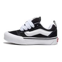 Vans Knu Skool Patogūs ir universalūs žemapadžiai vaikiški riedlenčių batai, vaikiški sportbačiai, juodi ir balti VN000CYU6BT1 29 white