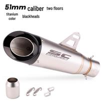 Modifikuotas SC išmetimo vamzdis Z900, Ninja 400, CB650R, R3 – Dvisluoksnis 51mm