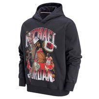 Jordan Flight Fleece Casual Warm Hooded Long Sleeve Sweatshirt Men sweatshirt Gray Black HJ4397045 L