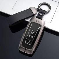 Cinko Lydinio Automobilio Raktų Dėklas Dangtelis VW Volkswagen Touareg 2018 2019 2020 2021 2022 2023 3 Mygtukams Nuotolinio Raktų Apsauga juoda