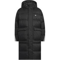 Adidas Originals FW25 Ilgas pūkinis paltas Trys juostelės Šiltas Laisvas Antis Pūkas Su gobtuvu Užtrauktukas Ilgas pūkinis paltai Unisex Viršutinė apranga KC2564 L