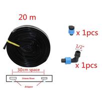 16 mm lašelinės juostos rinkinys 40 / Streamline 80 m žemės ūkio įrankiai Plokščia juosta lašelinio drėkinimo pasukama žarna su 15/20 / 30 cm erdve 30cm