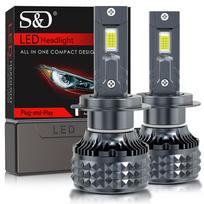 2vnt H7 LED 50000LM 120W H1 H4 H11 H8 9005 HB3 9006 HB4 9012 HIR2 Led priekiniai žibintai Canbus didelės galios 6000K CSP diodų lemputės automatinis rūko žibintas 12V H7