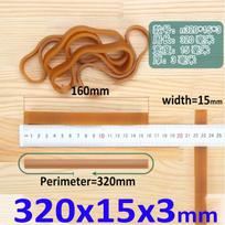 Skersmuo 95mm-190mm Plotis 6mm-30mm Geltonos Didelio Elastingumo Gumos Juostelės Reikmenys Tamprios Latekso Žiedai Storis 3mm 1Pc