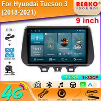 Automobilio radijas Carplay Hyundai TUCSON 2019 2020 2021 navigacijai GPS daugialypės terpės grotuvas Android Auto Autoradio Wifi Stereo Ne 2din 4 core 1+32 carplay