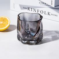 Unique Whisky Glass Irregular Transparent Glass Wine Cup Drinking Glasses for Home Summer Beverage Cup Kitchenware 200ml