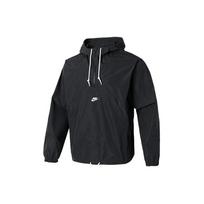 Nike Vienos spalvos sportinis kvėpuojantis gobtuvu vyriškas švarkas Juodas FN3893-010 XL
