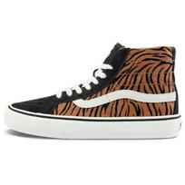 Vans Sk8 Decon Sf Patogūs Aukštakulniai Riedlenčių Batai Unisex Sportbačiai Juodi Tigrinės Juostelės VN0A4UWN9ZY 36