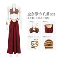 Anime Princesės Lejos Cosplay Kostiumas Filmo Kosminė Kova Fantastinis Seksualus Vergės Suknelė Bikini Kostiumas Moterims Helovino vakarėlio Kostiumas XL raudona