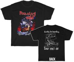 Running Wild po Jolly Roger 1987–88 m. turo marškinėliai, dvipusiai 4XL