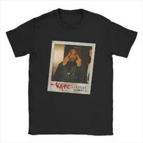 Vyriški marškinėliai T- Tupac Pasitikėk niekuo Nuotrauka Humoro 100% medvilnės Marškinėliai Trumpomis rankovėmis 2pac Hip Hop Y2K Harajuku Marškinėliai Apvali apykaklė Dovana S juoda
