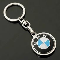 Emalizuotas dvipusis BMW automobilio logotipas Metalinis raktų pakabukas Poros automobilio raktų pakabuko pakabukas Dekoracija