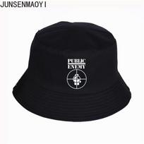 „Public Enemy Bucket Hat“ Vasaros pop „Mums Repas“ Medvilnė, Moterys, Vyrai, žvejų kepurė Lauko skrybėlė nuo saulės, žvejybos kepurė nuo saulės