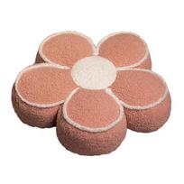 Gėlių pliušinė pagalvė Minkšta sofa nugaros pagalvėlė žieminė šiltų grindų pagalvėlė klubams ir juosmeniui apsauginė kimštinė kėdės sėdynės pagalvėlė dekoratyvinė 40cm rožinė