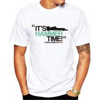 ItS Hammer Time Lewis Hamilton unisex marškinėliai Homme Fitness Clothing trumpomis rankovėmis S