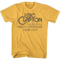 Eric Clapton ir Jo Grupės 79 m. Turas Šiaurės Amerikoje Roko Koncertas Unisex Marškinėliai S