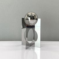 Paprasta Moderni Geometrinė Tūrinė Metalinė Prieškambario Dekoracija Koncentrinis Laikiklis Rutuliniai Papuošalai Darbo Kambario Pavyzdžių Stalo Baldai gray