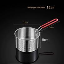 304 nerūdijančio plieno keptuvės tinklelis šaukštas ir koštuvas makaronams ir ryžiams virti 201, 12cm, detachable handle