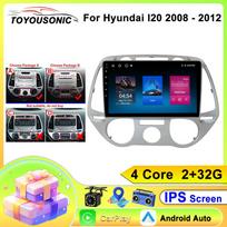 Android automobilio multimedijos grotuvas Hyundai i20 2008-2012 m. Stereo radijas Vaizdo grotuvas GPS BT Carplay Android Auto Ne 2din QLED 4 core 2GB+32GB CP