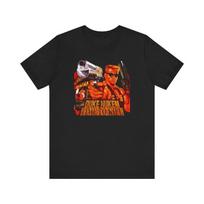 230 g/m² 100% medvilnė Duke Nukem Time To Kill PS Retro stiliaus viršelio menas Unisex džersio trumpomis rankovėmis marškinėliai Nostalgiškas Puiki dovana žaidėjams ir kolekcionieriams XXS juoda