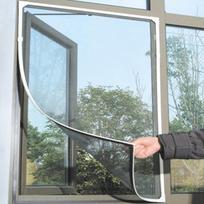 Lipnios moskitų ir vabzdžių tinklelio durų užuolaidos su Velcro užsegimu 1.5 x 1.3m balta