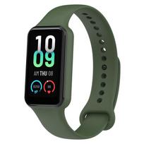 Silikoninis laikrodžio dirželis Amazfit Band 7 For Amazfit Band 7 tamsiai žalia spalva