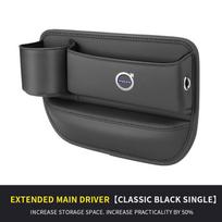 Volvo XC40 XC60 XC70 XC90 S40 S60 S80 S90 V40 V50 V60 V70 V90 Automobilio Saugojimo Ir Apdailos Odinis Sėdynės Tarpo Saugojimo Dėžutė Black left