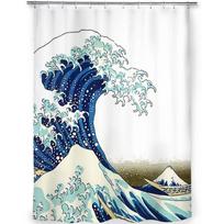 HOKUSAI Didžioji banga prie Kanagavos ŠVIESINTOS Vonios Dušo Užuolaidos Vandeniui Atspari Pertvaros Užuolaida Namų Dekoro Aksesuarai 152x183CM 60x72In