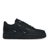 Nike Air Force 1 07 LX Juodi Sidabriniai Mini Swoosh Moteriški Kedai Metalizuoti Sidabriniai HQ1180-001 36.5