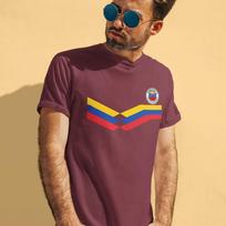 Vyriški VENEZUELA marškinėliai Retro dryžuoti Copa America futbolo marškinėliai 2024 Venesuelietiški S
