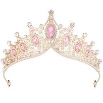 Vaikiška kalnų krištolo princesės karūna-lankelis gimtadienio vakarėliams ir pasirodymams